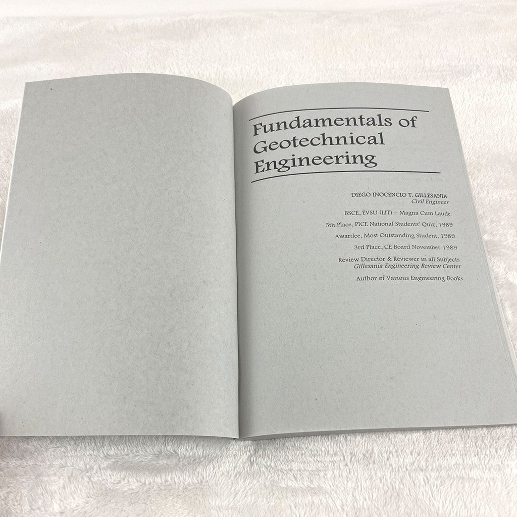 Fundamentals of Geotechnical Engineering by DIT Gillesania