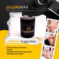 Thumbnail for Luxewax Organic Sugar Hair Removal Cream & Wax | Underarm, Legs, Brow, Bikini, Brazillian Cold Hot