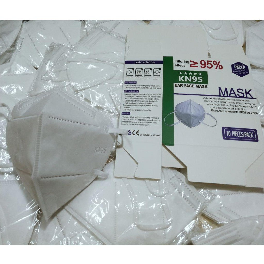 KN95 Face Mask Protective Disposable White Mask