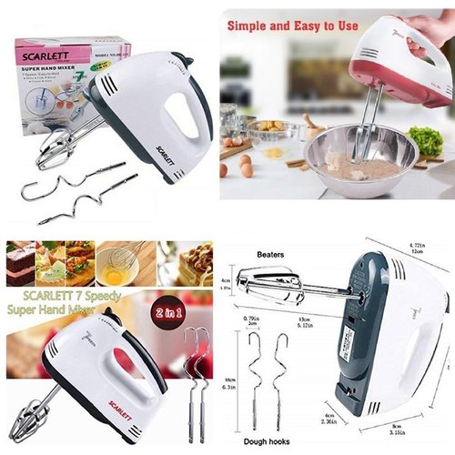 Scarlett SC-1620 Professional Electric Whisks Hand Mixer