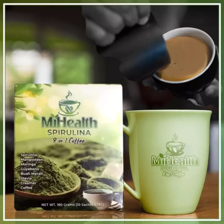 MiHealth Spirulina 8n1 Coffee (10 Sachets)
