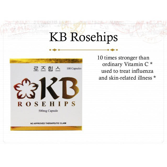 KB Rosehips 500mg, 30 Capsules New Packaging