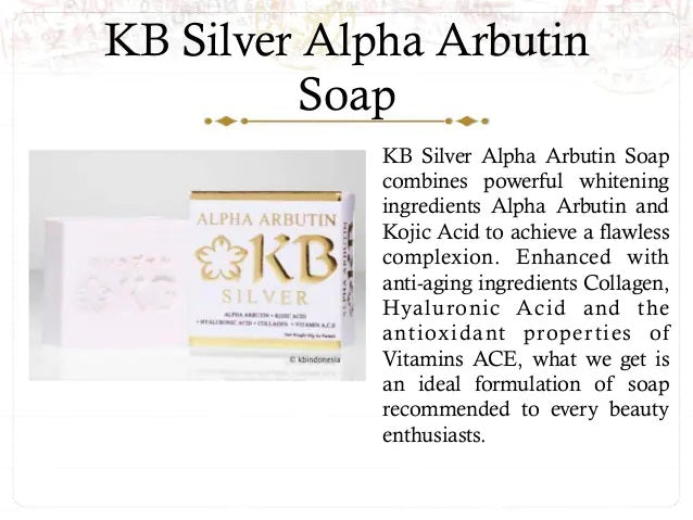 KB Premium Silver Soap (60g)